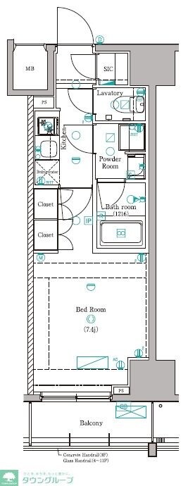 DIPS赤羽RESIDENCEの物件間取画像