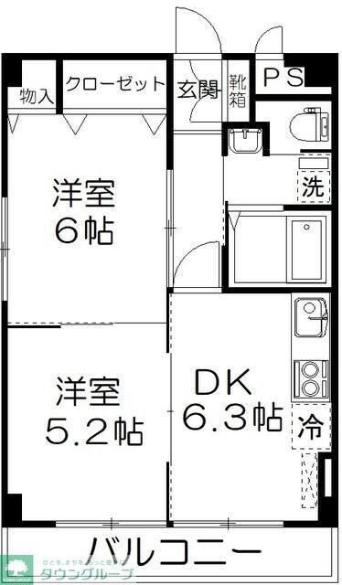 グラース・ビ高島平の物件間取画像