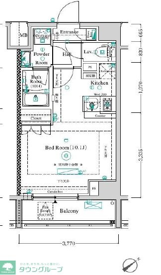 アンベリール王子IIの物件間取画像