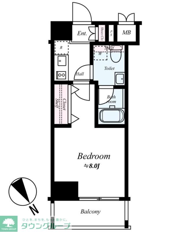 ディアレイシャス尾久駅前の物件間取画像