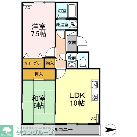 浮間パークサイドハイツの物件間取画像
