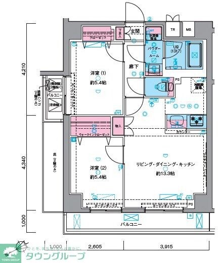 GENOVIA西高島平 skygardenの物件間取画像
