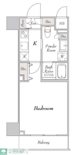 ミリアレジデンス駒込の物件間取画像