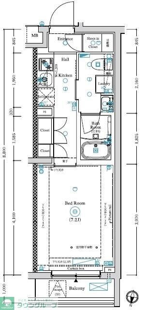LUMEED赤羽NORTHの物件間取画像
