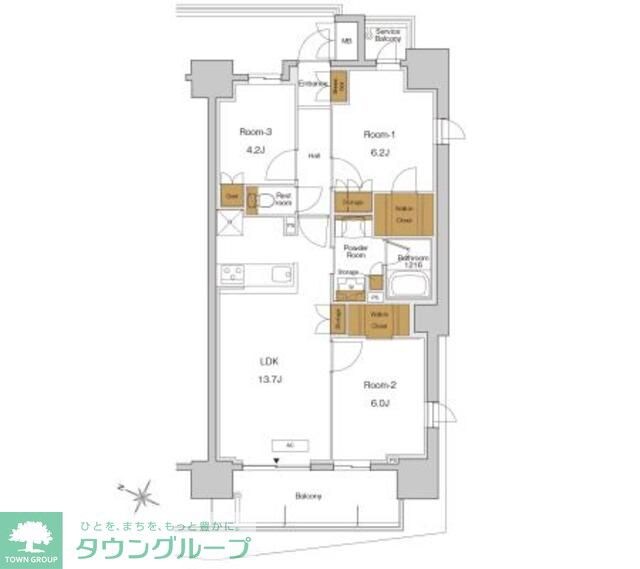 RJRプレシア東十条ガーデンの物件間取画像