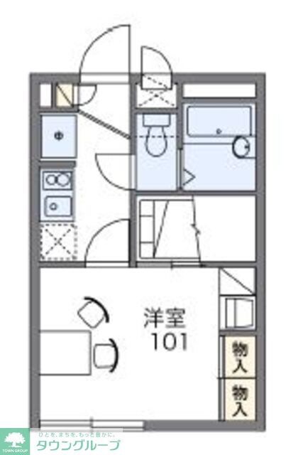 レオパレスプランドール高島の物件間取画像