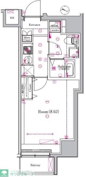 メイクスデザイン東十条の物件間取画像