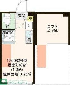 ハーモニーテラス中板橋IIIの物件間取画像