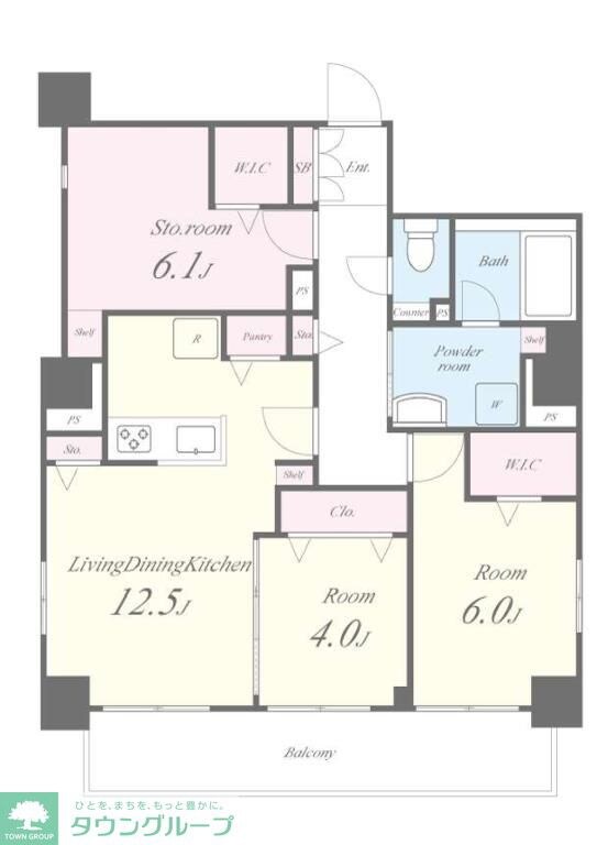 GARDEN COURT A 高島平の物件間取画像