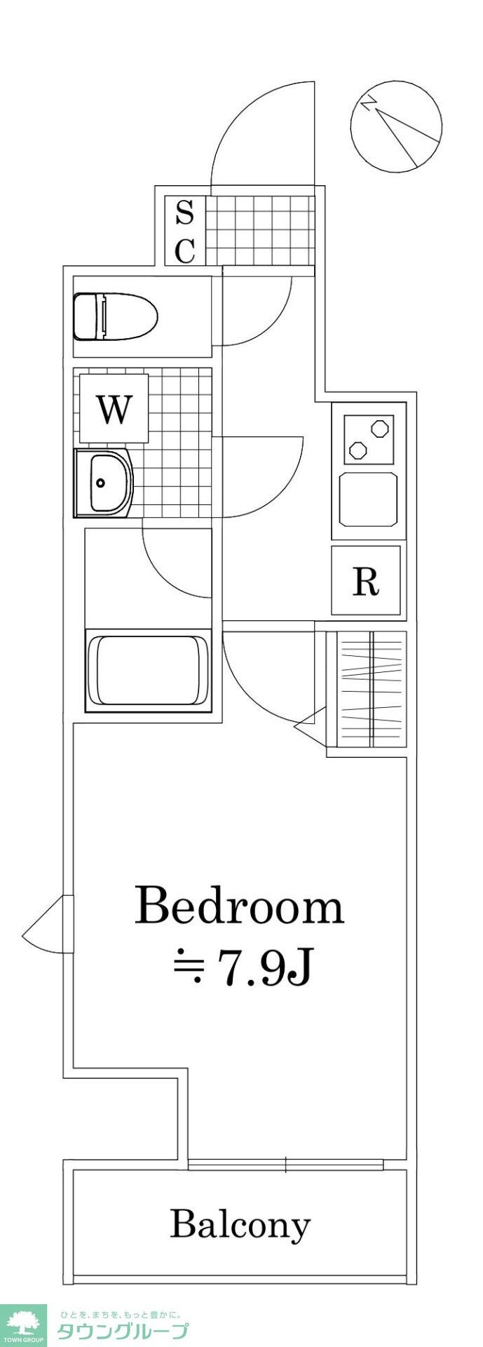 アンベリール西川口の物件間取画像