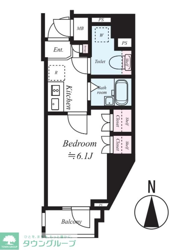 スパシエ エル・ヴィエント・アース 板橋 タワーの物件間取画像