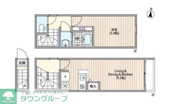 マーレ十条の物件間取画像