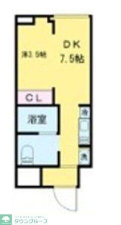 西尾久五丁目マンションの物件間取画像