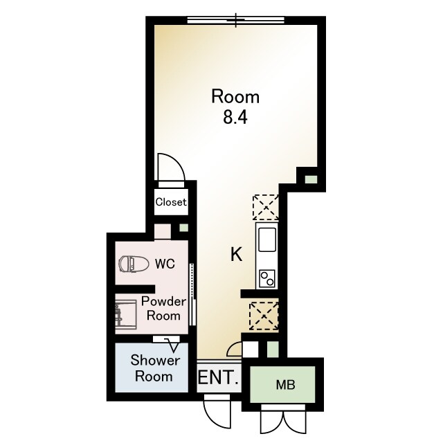 M’s LABEL 西日暮里の物件間取画像