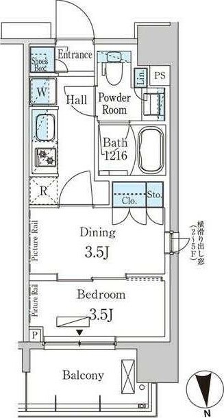 パークアクシス上野EASTの物件間取画像