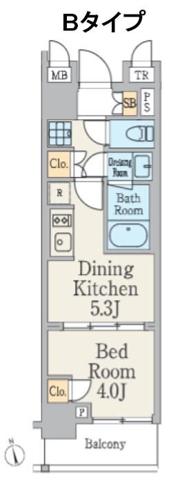 クレストコート町屋の物件間取画像