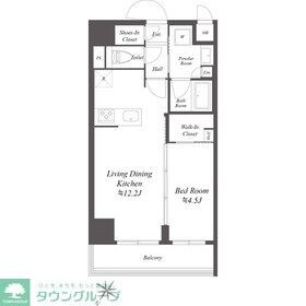 ブランシエスタ浅草千束の物件間取画像