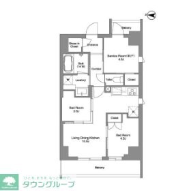 BPRレジデンス東日暮里の物件間取画像