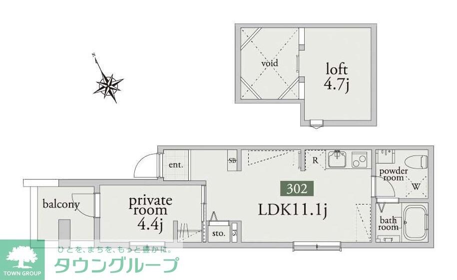 アーベインテラス浅草の物件間取画像