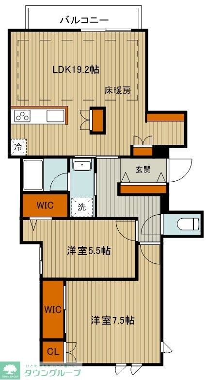 グランウェストの物件間取画像