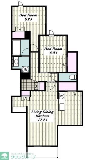 グランウェストの物件間取画像