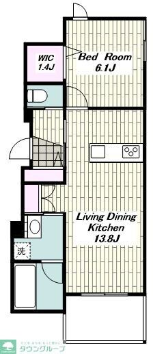 グランウェストの物件間取画像