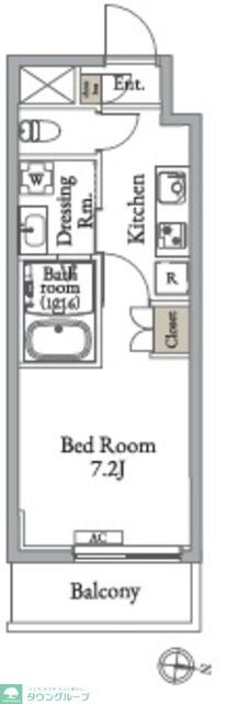 メトロステージ亀有の物件間取画像