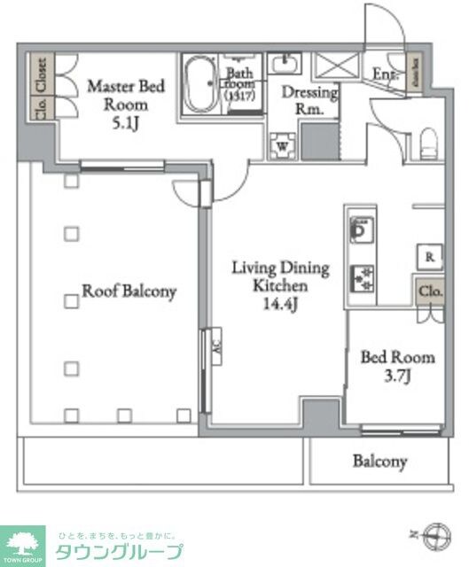 メトロステージ亀有の物件間取画像