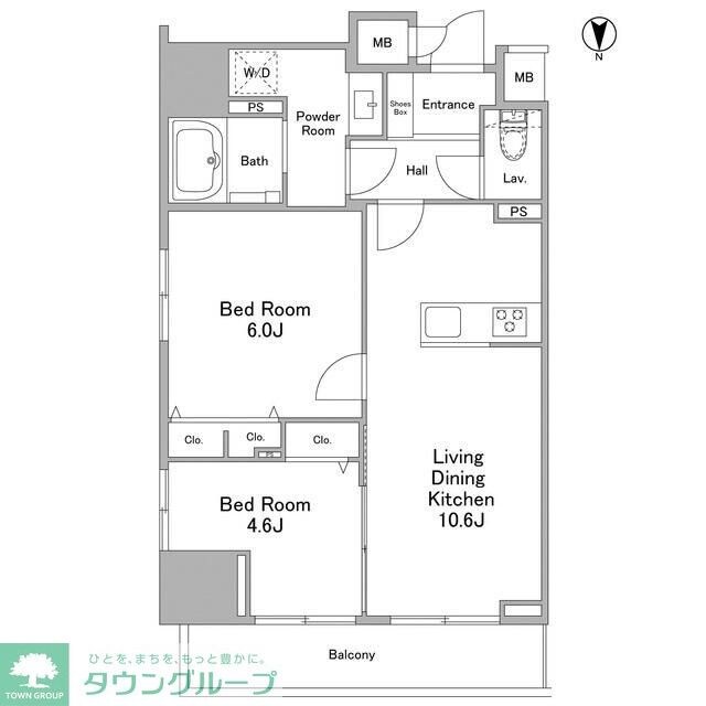 リバーレ浅草ウエストの物件間取画像