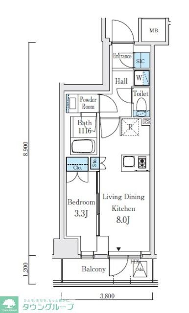 テラス駒込サウスの物件間取画像