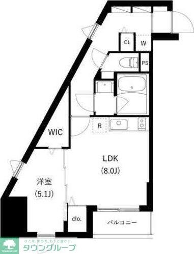 WHARF駒込の物件間取画像