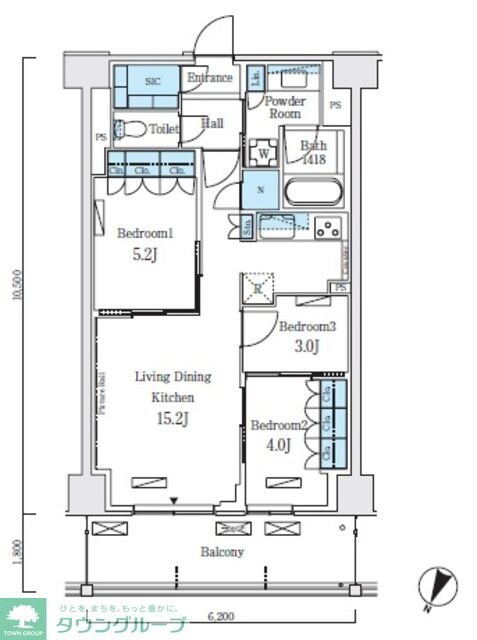 ロイヤルパークス赤羽ノースの物件間取画像