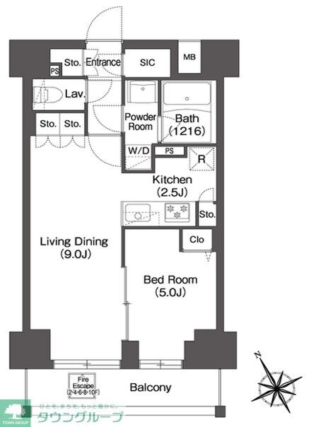 コンフォリア・リヴ根岸二丁目の物件間取画像