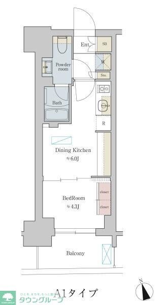 Brillia ist町屋の物件間取画像