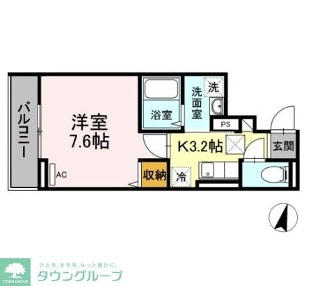 アンジュール神谷の物件間取画像