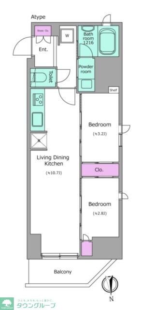 ワンルーフレジデンス上野御徒町の物件間取画像