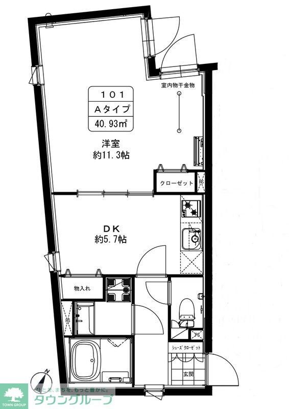 カーサブリランテ本駒込の物件間取画像