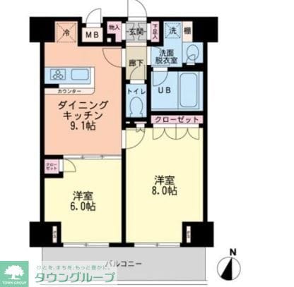 エスティメゾン赤羽の物件間取画像