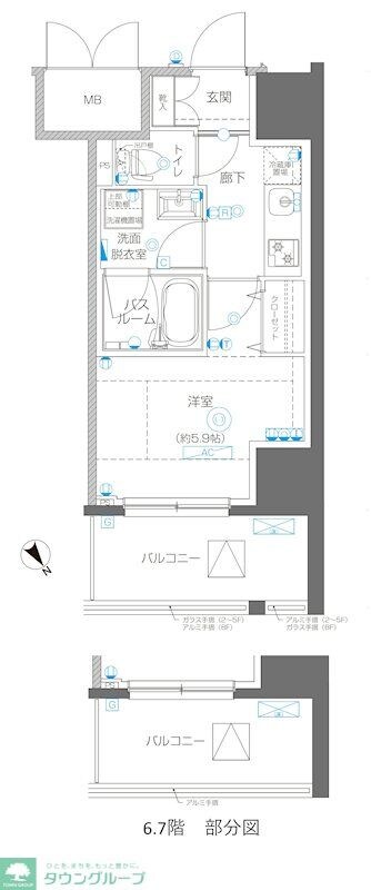 アルファレジデンシア南千住の物件間取画像