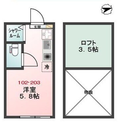 Glanz町屋Iの物件間取画像