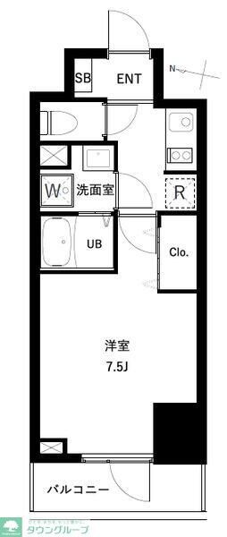 アーバンパーク扇大橋の物件間取画像