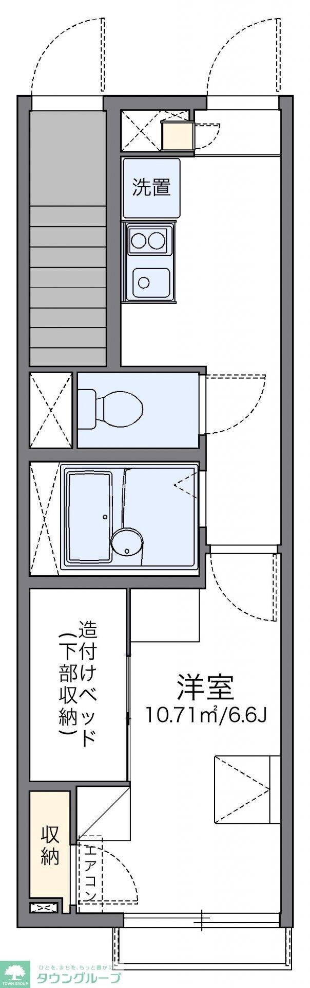 レオパレス谷中 髙野荘の物件間取画像