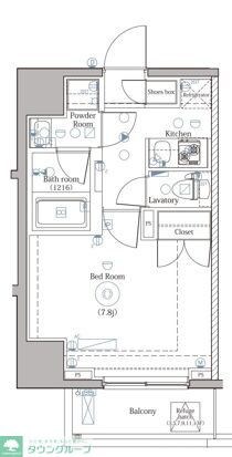 DIPS上野NORTHの物件間取画像