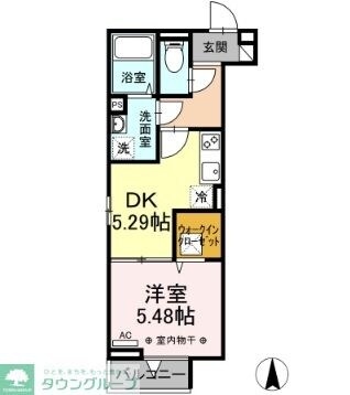 レインボー皿沼の物件間取画像