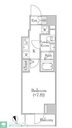 ルミークアン北上野の物件間取画像