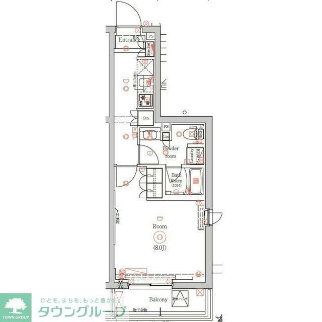 ガリシア東十条Southの物件間取画像