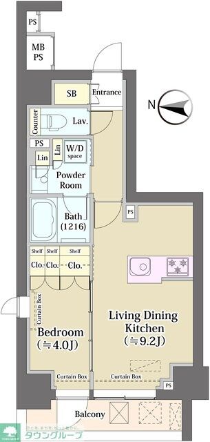 クリオラベルヴィ元浅草の物件間取画像