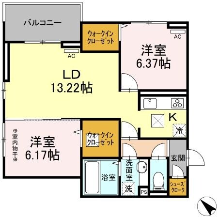 メゾン・ド・アヴニールの物件間取画像