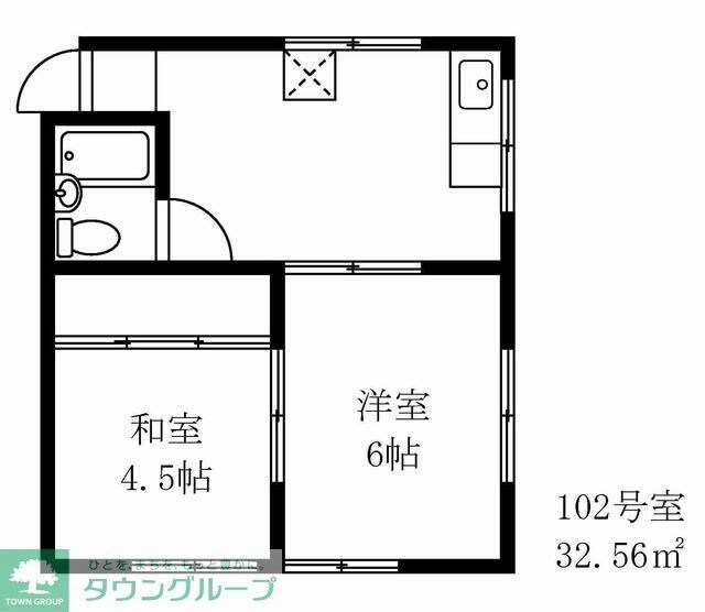 高橋コーポの物件間取画像