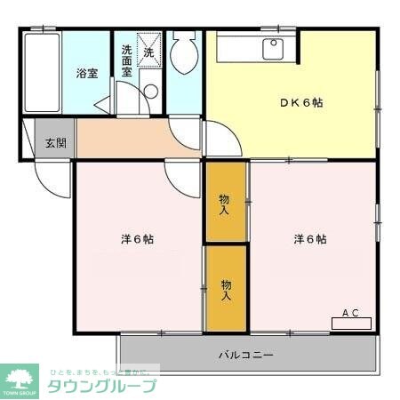 ハイム シンフォニア A・Bの物件間取画像